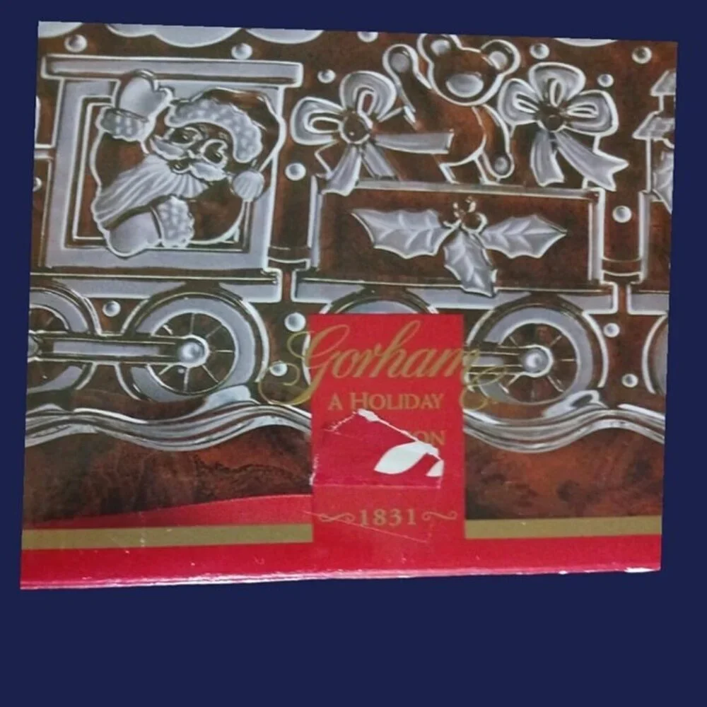 Gorham a holiday tradition north pole express  train platter server